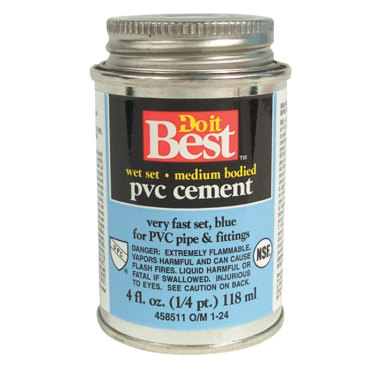 Crafted Do it 4 Oz. Medium Bodied Blue PVC Cement Breathable