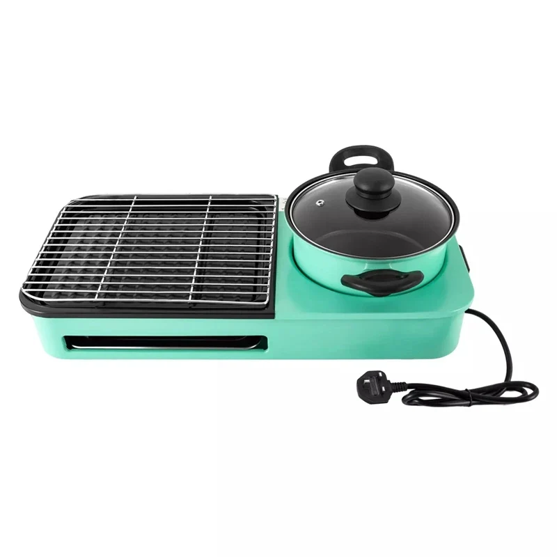 High-Grade Smokeless 3 in 1 Electric Grill and Korean BBQ Hot Pot Convenient