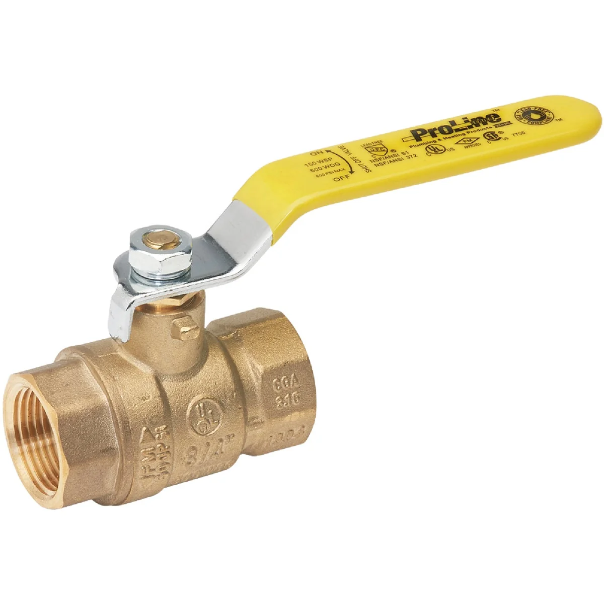 Fast ProLine 1 In. FIP Brass Full Port Ball Valve Elegant
