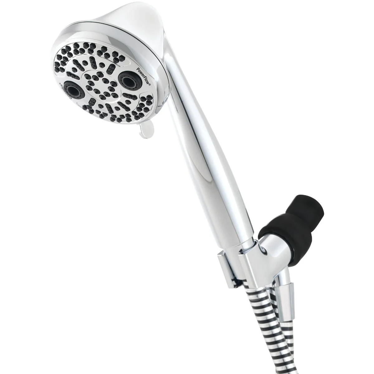 Pure Oxygenics PowerFlow 3-Spray 1.75 GPM Handheld Shower Chrome Consistent