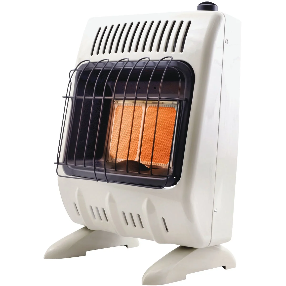 Smooth Mr. Heater 10K BTU Dual Fuel Vent Radiant Wall Heater with Piezo Optimized