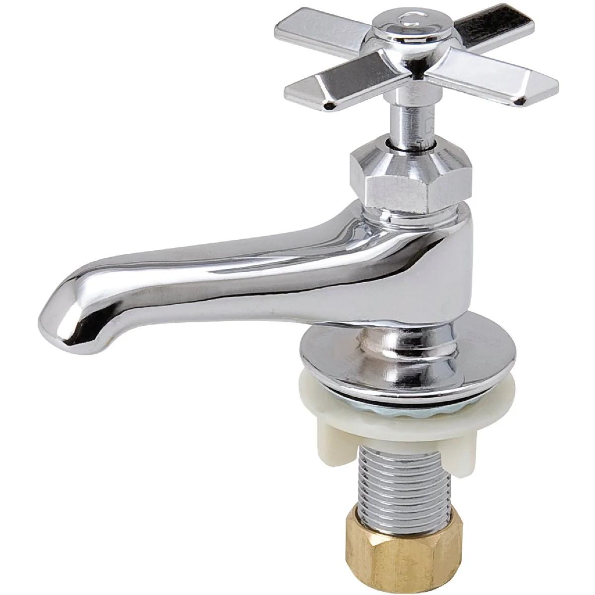 Easy-to-Use B K Polished Chrome 2.2 GPM Self-Closing Basin Faucet Fine