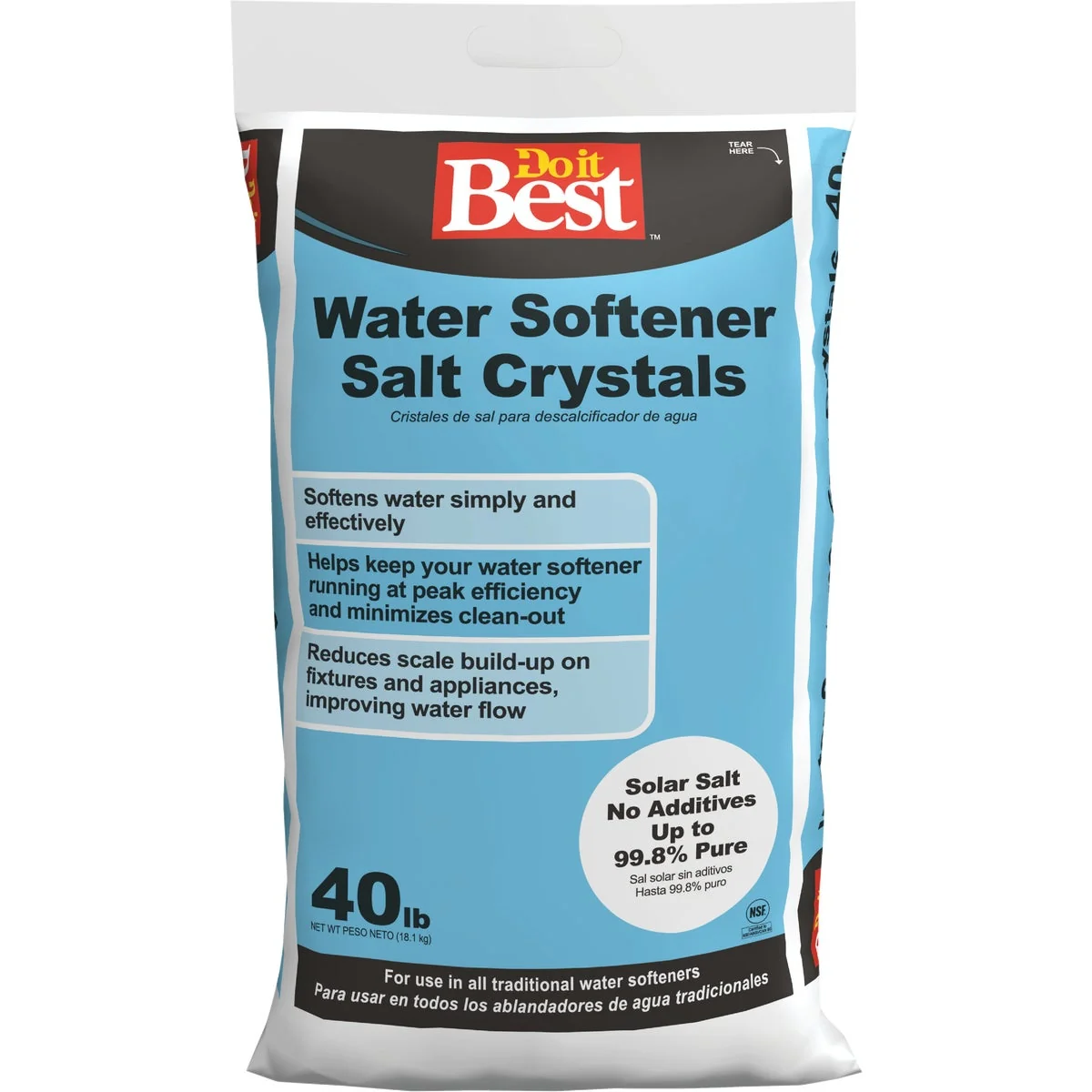User-Friendly Do it 40 Lb. Extra-Coarse Water Softener Salt Crystals Classic
