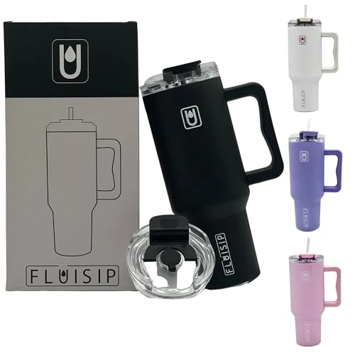 Contemporary 40 oz Insulated Tumbler with Handle Effective
