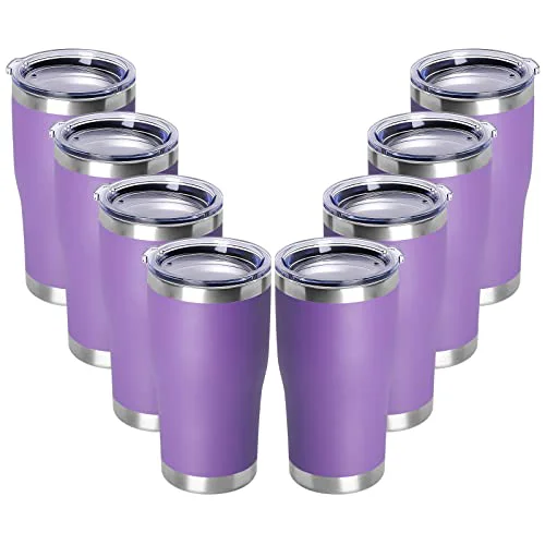 Artisan 20oz Tumbler with Lid Stainless Steel Tumblers Bulk 8 Count Original Design