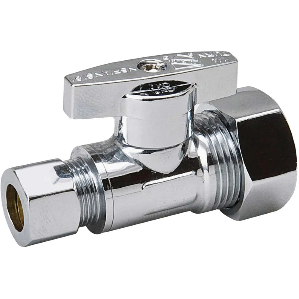 Safe ProLine 5 8 In. OD x 3 8 In. Compression Brass Quarter Turn Straight Valve Advanced