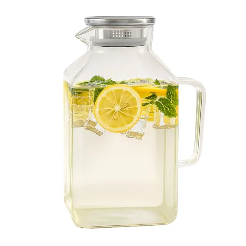 World-Class Glass Pitcher with Lid and Spout Exclusive
