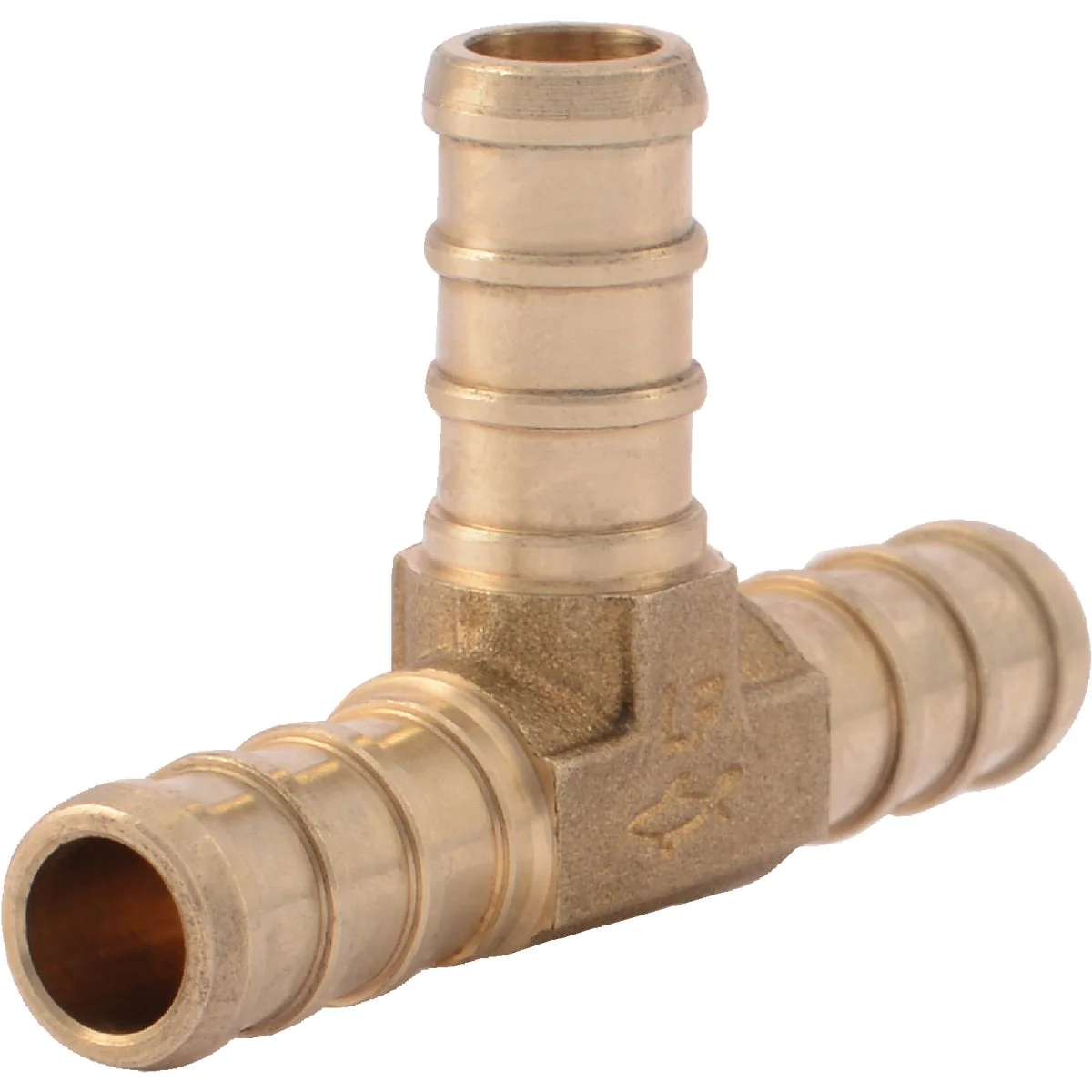 Fine SharkBite 3 8 In. x 3 8 In. x 3 8 In. Barb Brass PEX Tee Detailed
