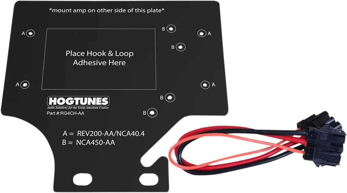 High-Grade Hogtunes – Amplifier Mounting Plate – ’98-’13 Road Glide RG4CH-AA Practical