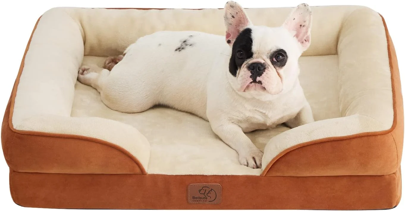 Fashionable Bedsure Orthopedic Dog Bed Medium Size Dogs – Washable Medium Dog Cat Bed Waterproof Comfort Pet Couch Sofa with Washable Removable Cover Pets Bed with Nonskid Bottom Ember Clay 28 High-Quality