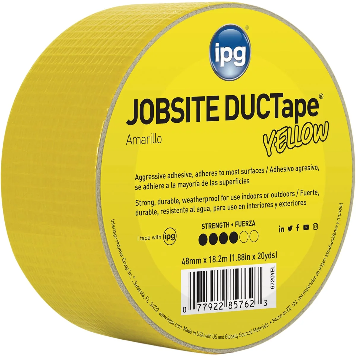 Specialty Intertape DUCTape 1.88 In. x 20 Yd. General Purpose Duct Tape Yellow Artisan