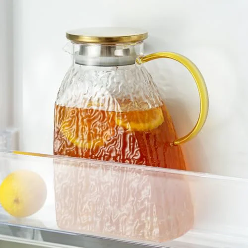 Easy-to-Use Water Pitcher Glass Jug With Lid and Spout Innovative