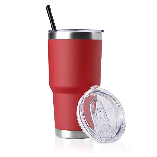 Flexible 30 oz Tumbler with Lid and Straw Professional