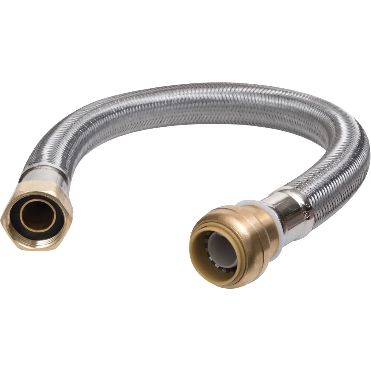 Top-Quality SharkBite 3 4 In. SB X 3 4 In. FIP X 15 In. L Braided Flexible Water Heater Connector Long-Lasting