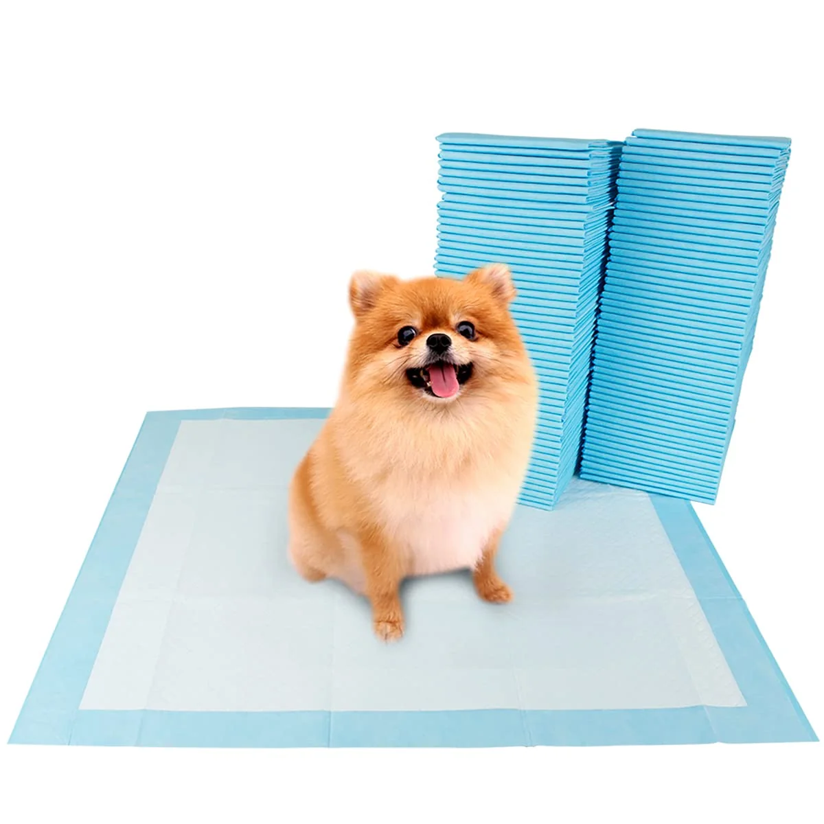 Practical BV Puppy Pads Leak-Proof 300 Count 22×22 – 6-Layer Attractant Odor Control Effective