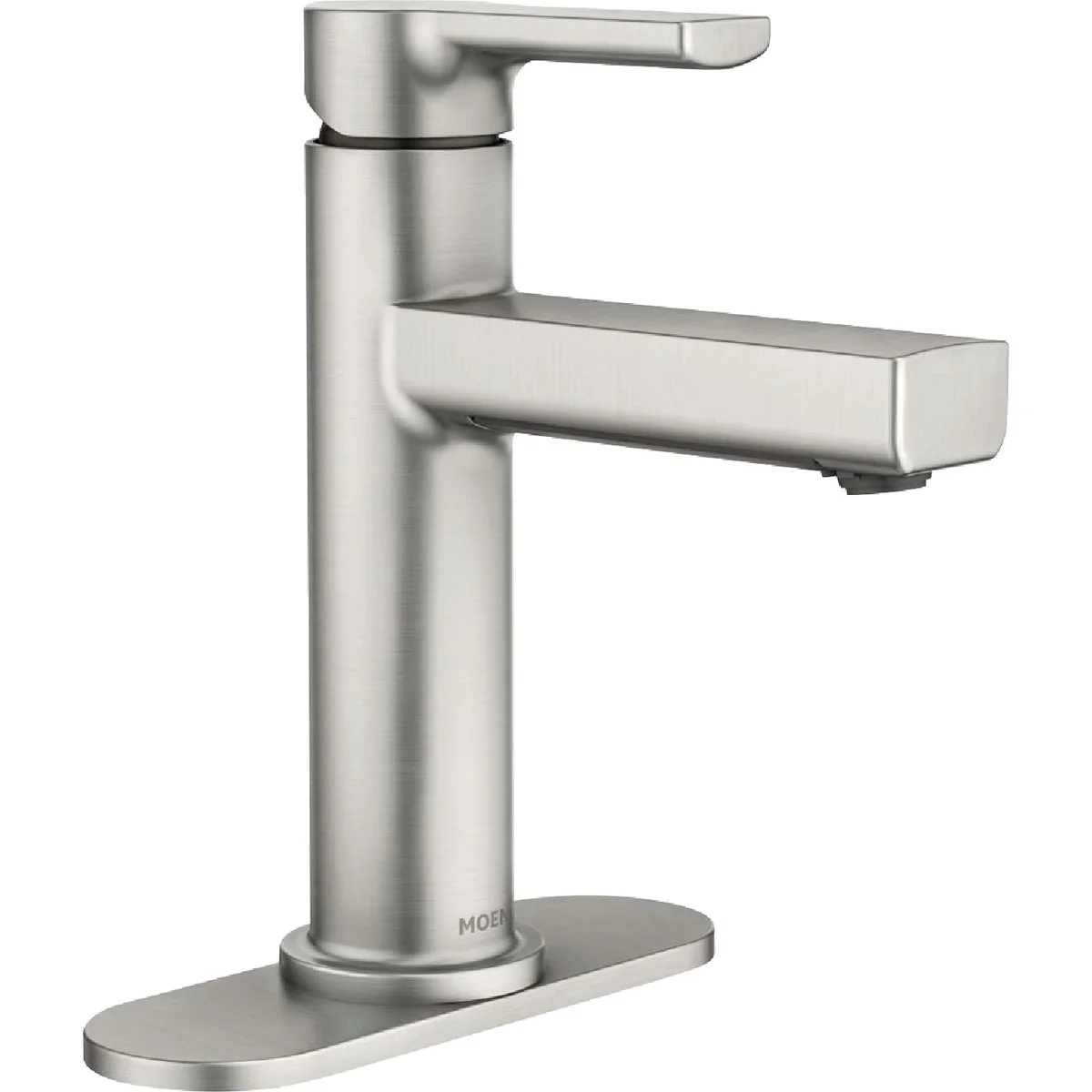 Trusted Moen Rinza Spot Resistant Nickel 1-Handle Lever 4 In. Centerset Bathroom Faucet Stylish