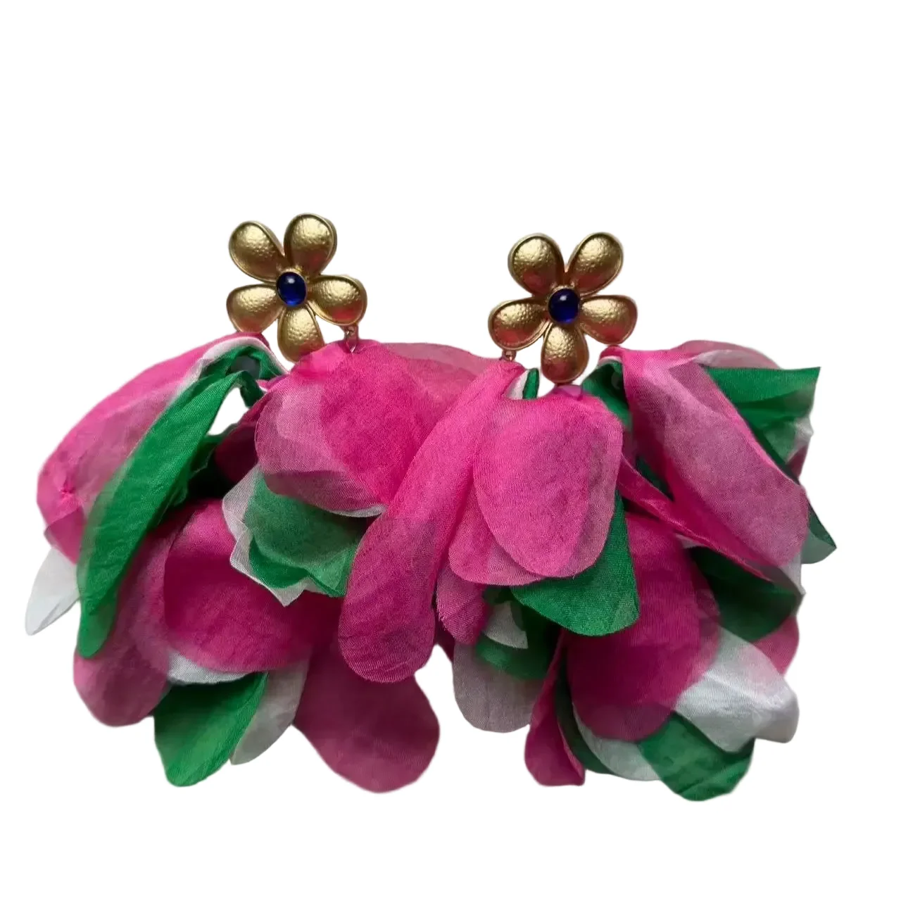 Clean Women’s Trendy Bohemian Flower Leaves Tassel Dangle Earrings High-End