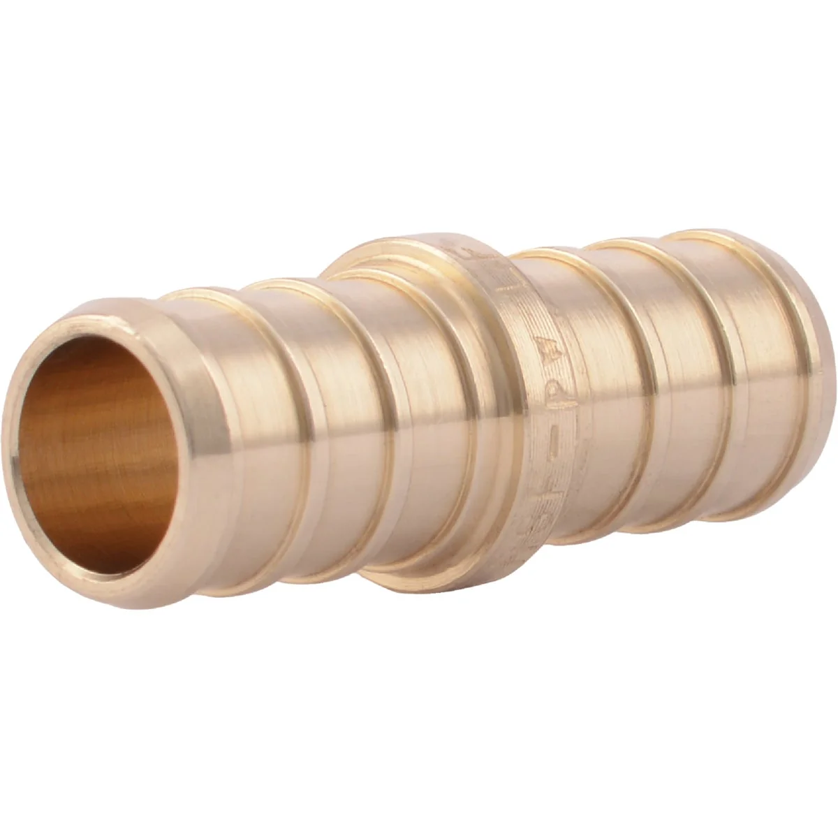 Next-Generation SharkBite Lead- Insert 1 2 In. Barb x 1 2 In. Barb Brass PEX Coupling 10-Pack Traditional