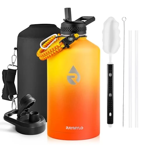 Official One Gallon Water Bottle Insulated 128 oz User-Friendly