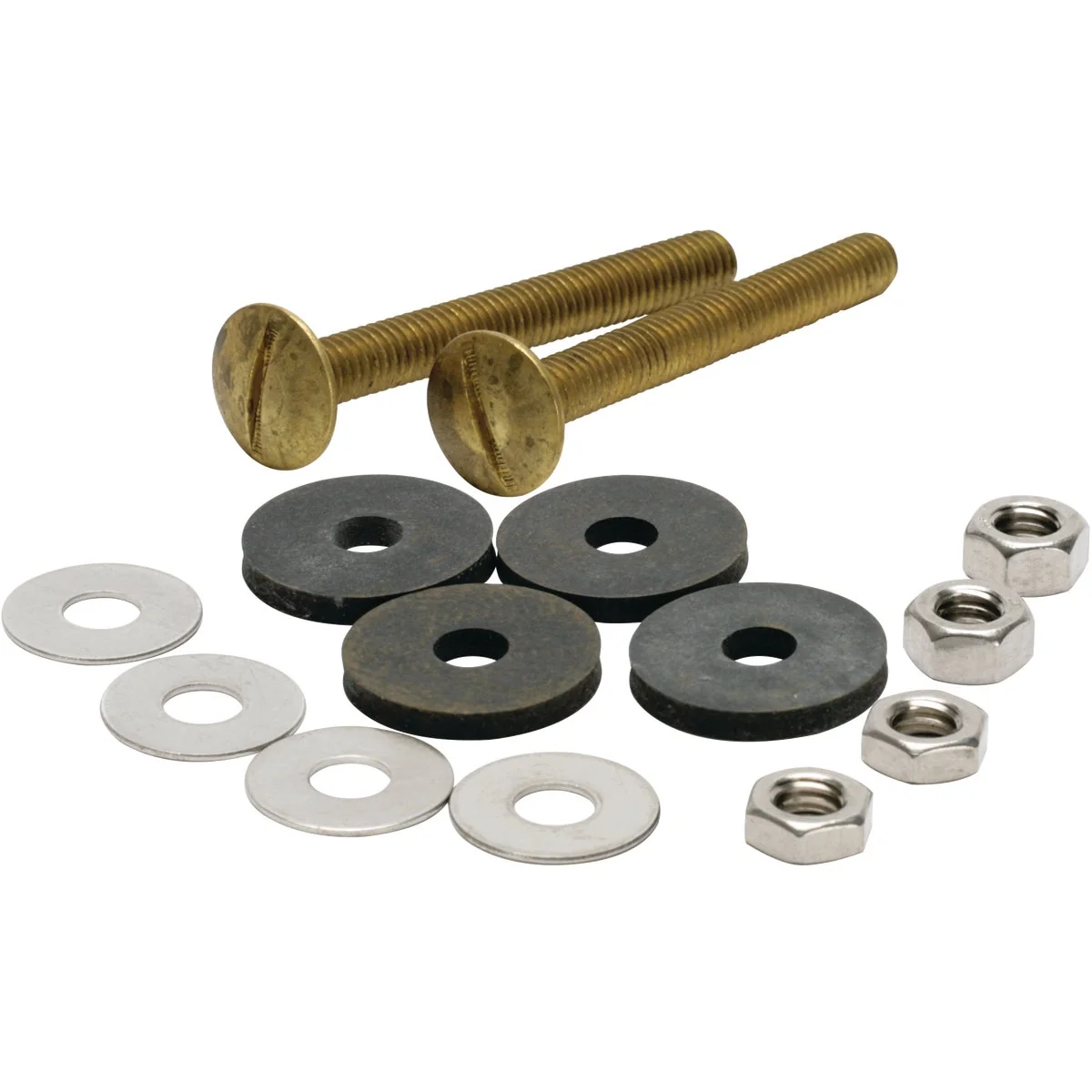 Flexible Fluidmaster Toilet Tank-to-Bowl Tank Bolts Kit 2-Pack Convenient