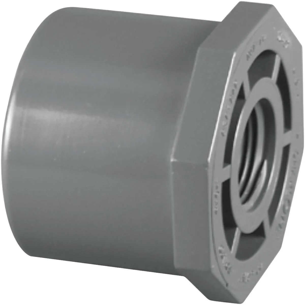Dependable Charlotte Pipe 1-1 2 In. Spigot x 3 4 In. FIP Schedule 80 Reducing PVC Bushing Artisan