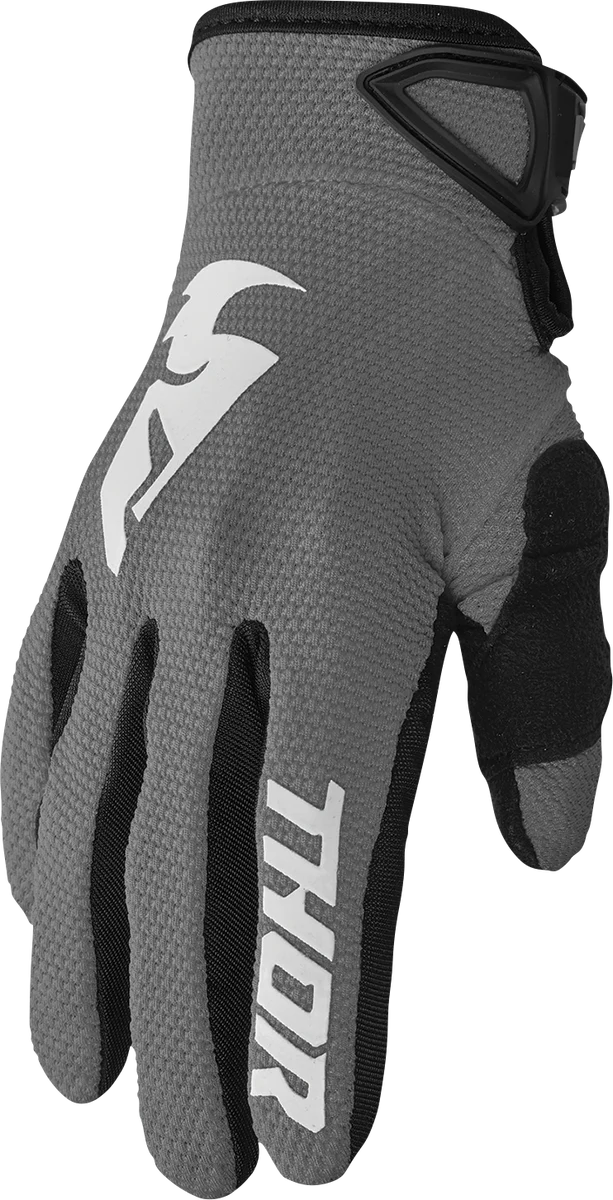 Fashionable Thor Youth Sector Gloves – Gray White – Medium 3332-1751 Easy-to-Use