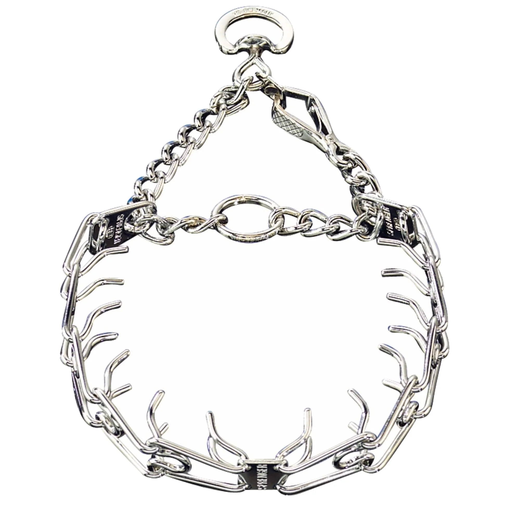 Proven Herm Sprenger Chrome Plated Training Collar with Quick Release Snap – Extra Large 24-Inch 4mm Trendy