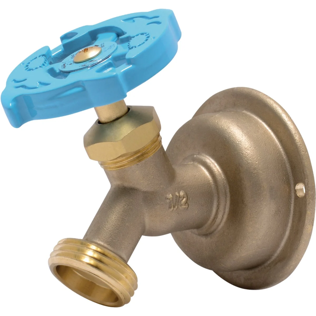 High-Quality Sharkbite 1 2 In. SB x 3 4 In. MHT Multi Turn Brass No Kink 45 Degree Hose Bibb Advanced
