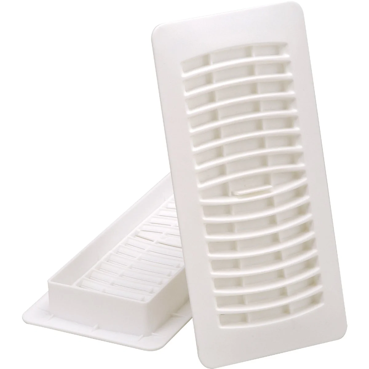 Clean Imperial 4 In. x 10 In. White Plastic Louvered Floor Register Sustainable