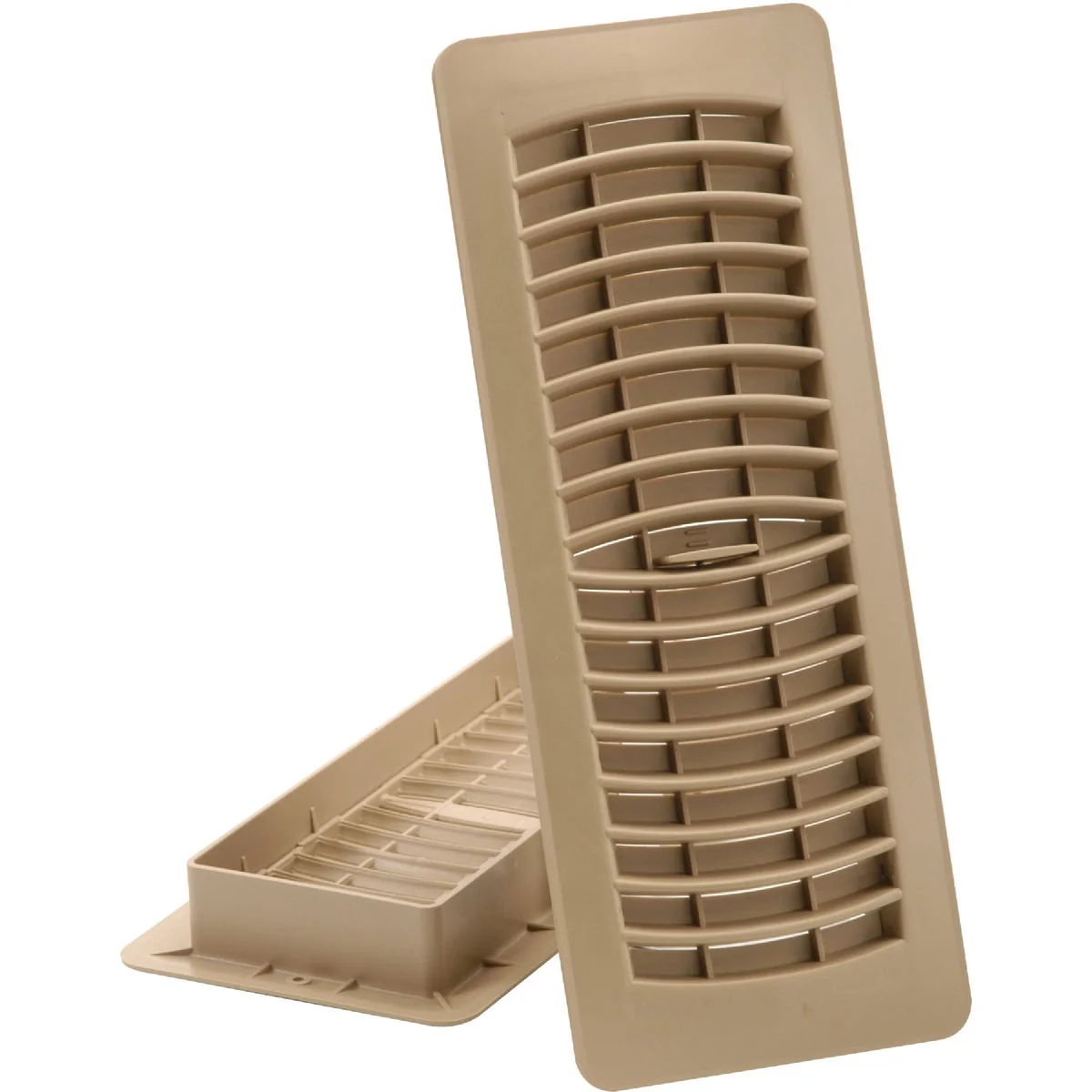 Specialty Imperial 4 In. x 10 In. Taupe Plastic Louvered Floor Register Official