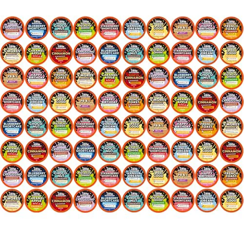 Detailed Flavored Coffee Pods 80 Count Lightweight