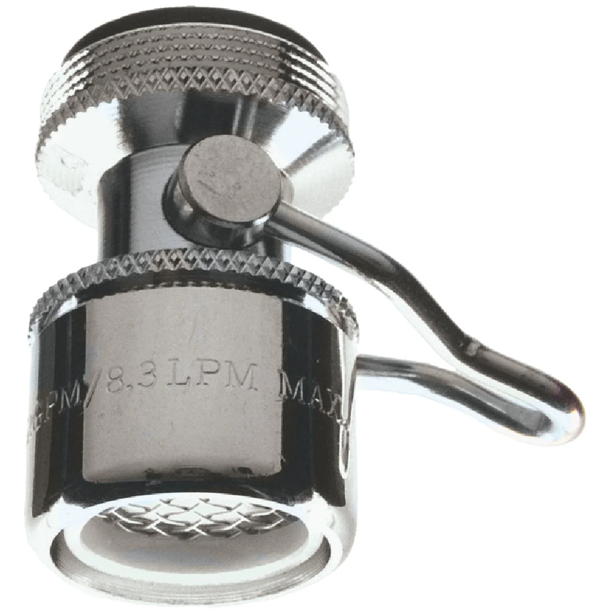 Minimalist Do it 1.5 GPM Dual Thread Faucet Aerator with On Off Switch Functional