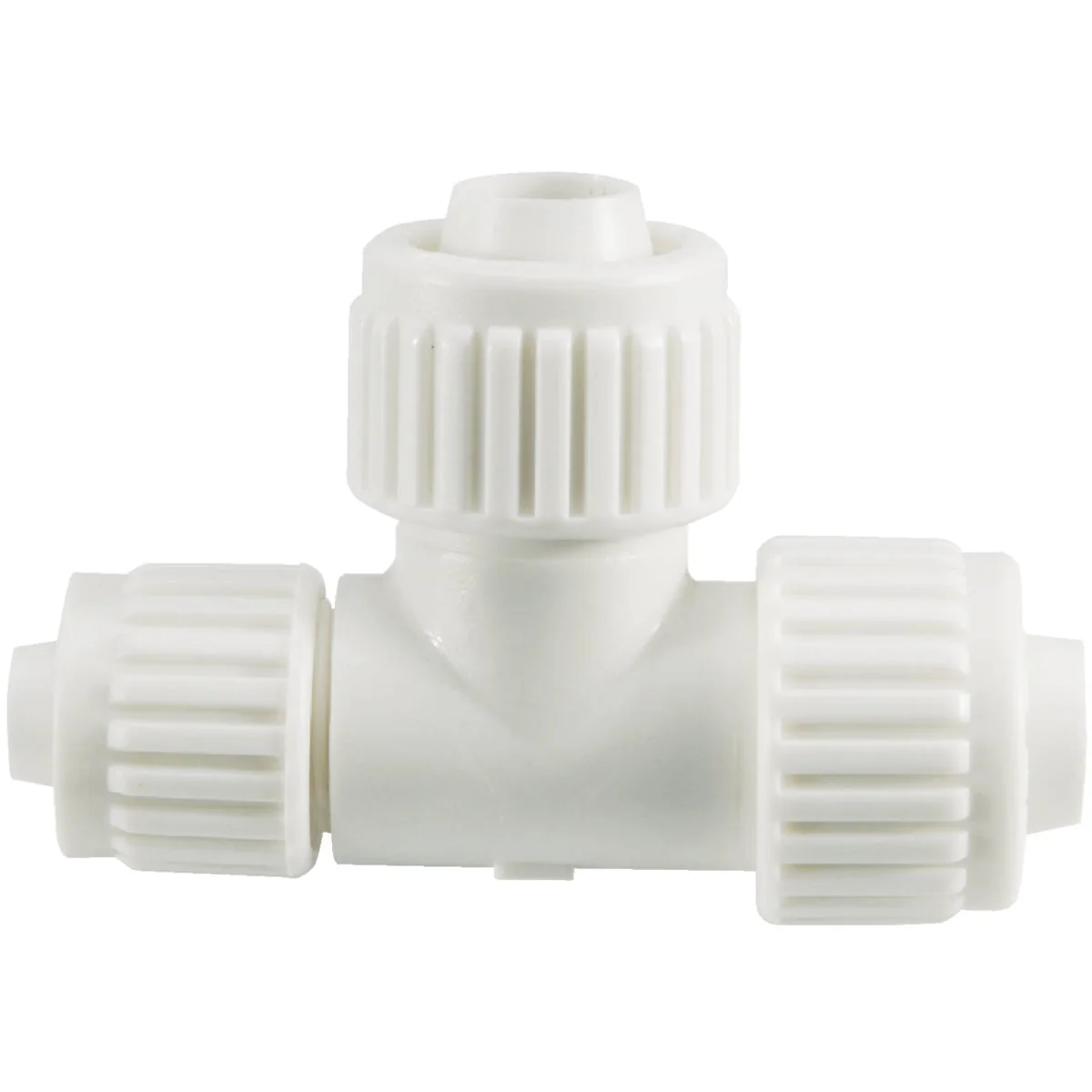 Enhanced Flair-it 3 4 In. PEX x 1 2 In. PEX x 3 4 In. PEX Schedule 40 PVC Tee Relaxed