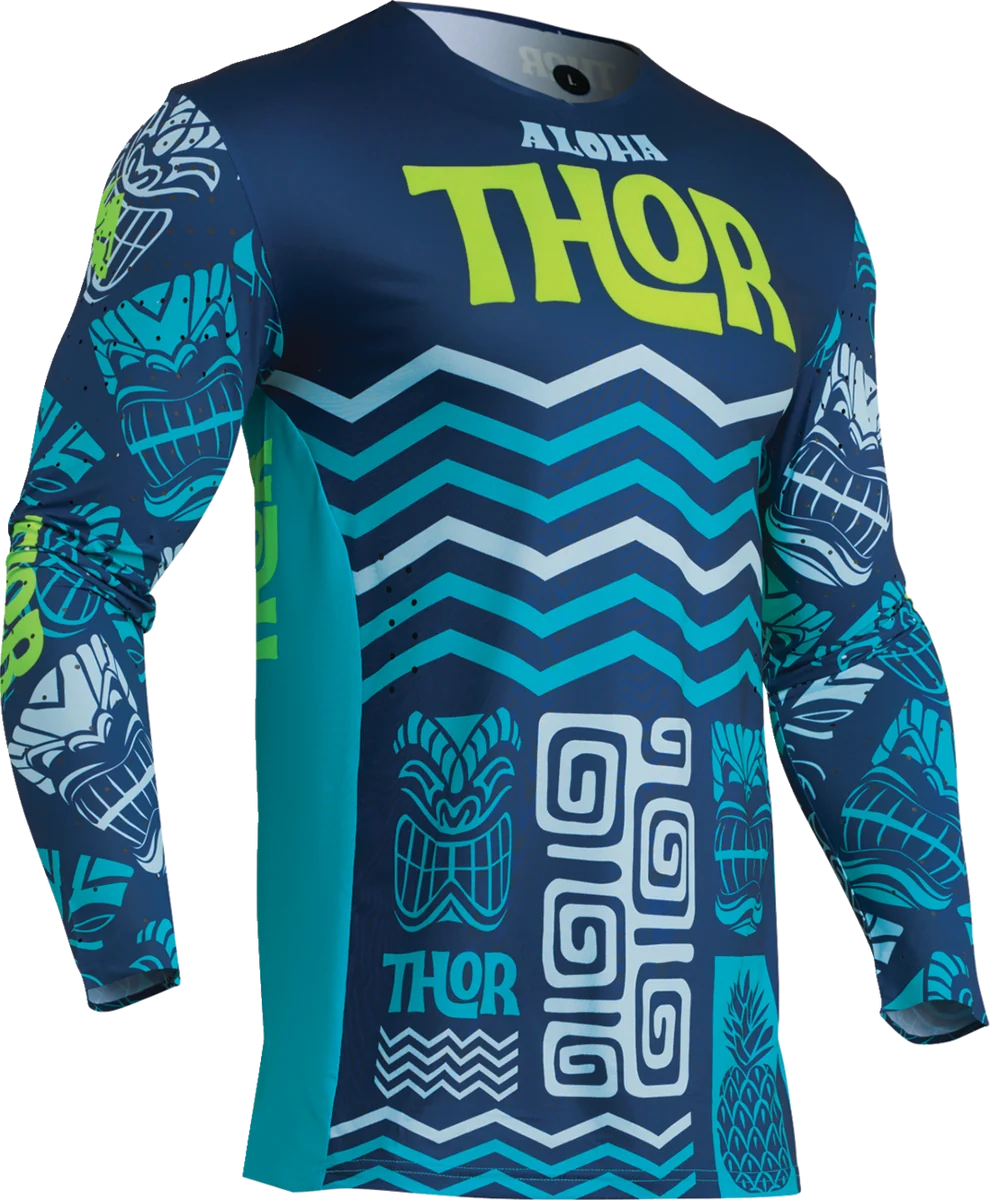 Organic Thor Prime Aloha Jersey – Navy Aqua – Large 2910-7895 Artisan