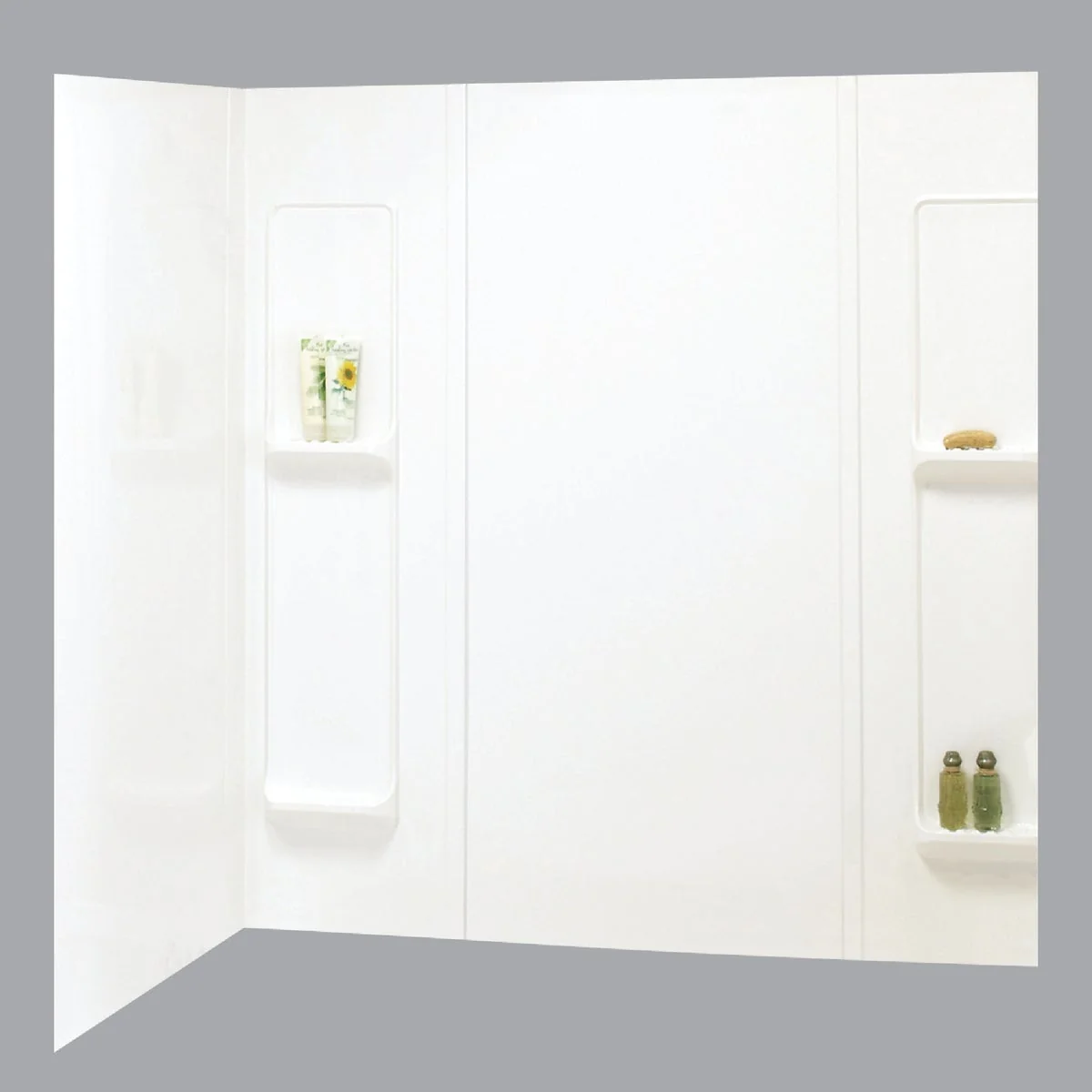 Soft Maax Elan 5-Piece 59 In. H x 32 In. D Tub Wall Kit in White Environmentally Friendly