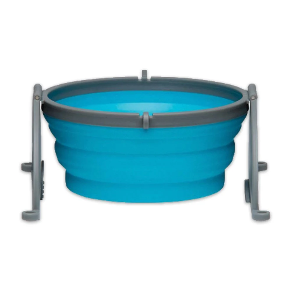 Artisan Loving Pets Travel Dog Bowl Blue Large Reusable