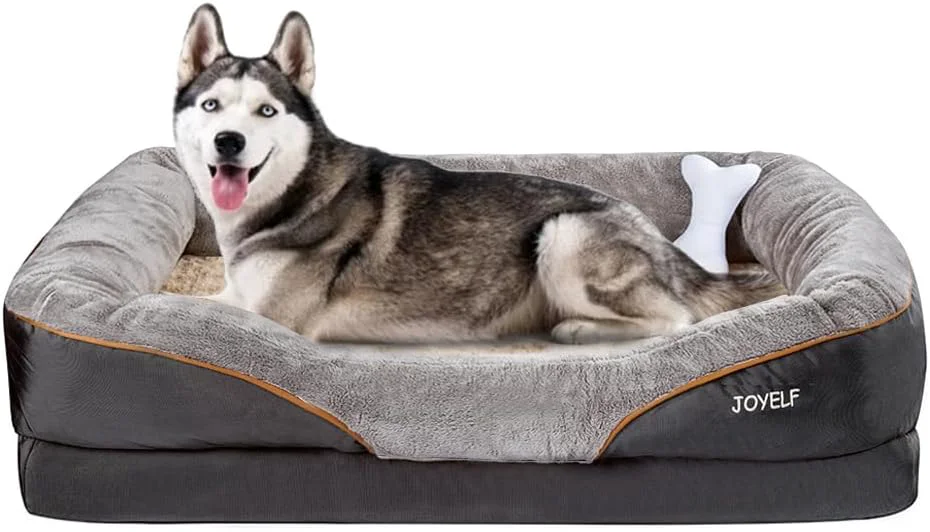 Efficient JOYELF XXLarge Memory Foam Dog Bed Orthopedic Dog Bed Sofa with Removable Washable Cover for Large Dogs Genuine