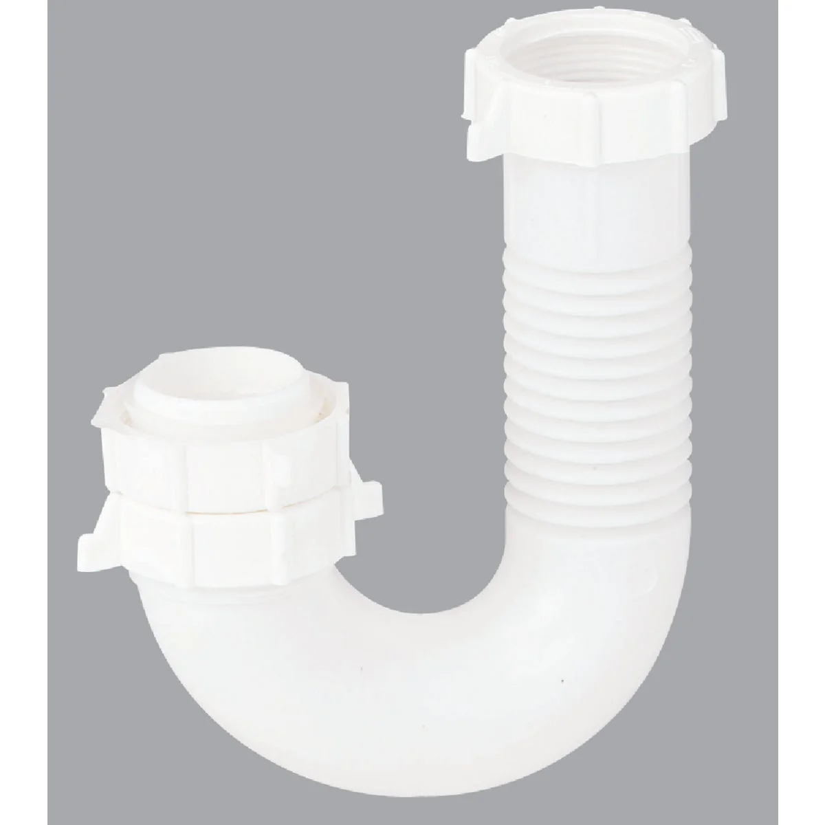 World-Class Do it 1-1 2 In. or 1-1 4 In. x 1-1 2 In. Flexible White Plastic J-Bend Extendable to 9-1 2 In. Original
