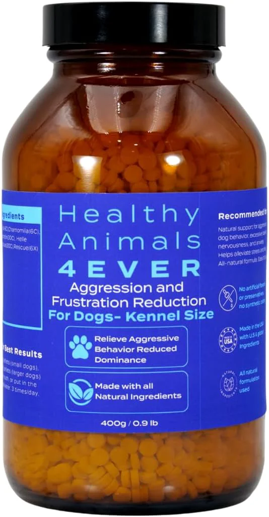 Enhanced HA4E – Calming Tablets for Stressed and Aggressive Dogs – Reduce Dog Aggression Promote Relaxation – All-Natural Homeopathic Remedy – Tablets Kennel Size Extra Large About ThisOverview Long-Lasting