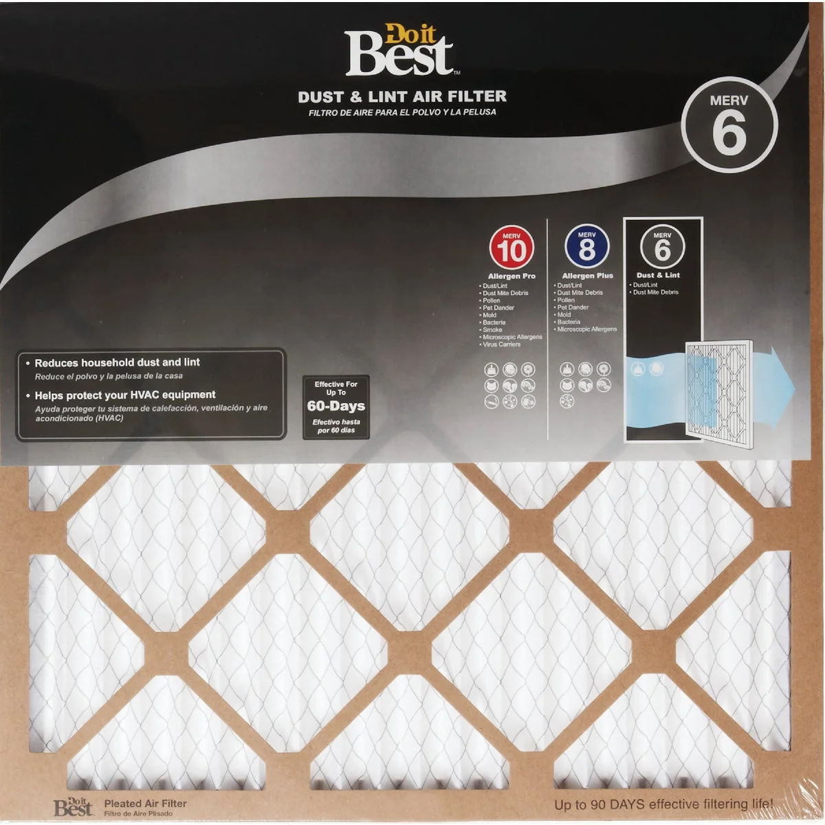 Advanced Do it 25 In. x 25 In. x 1 In. Dust Lint MERV 6 Furnace Filter High-Grade