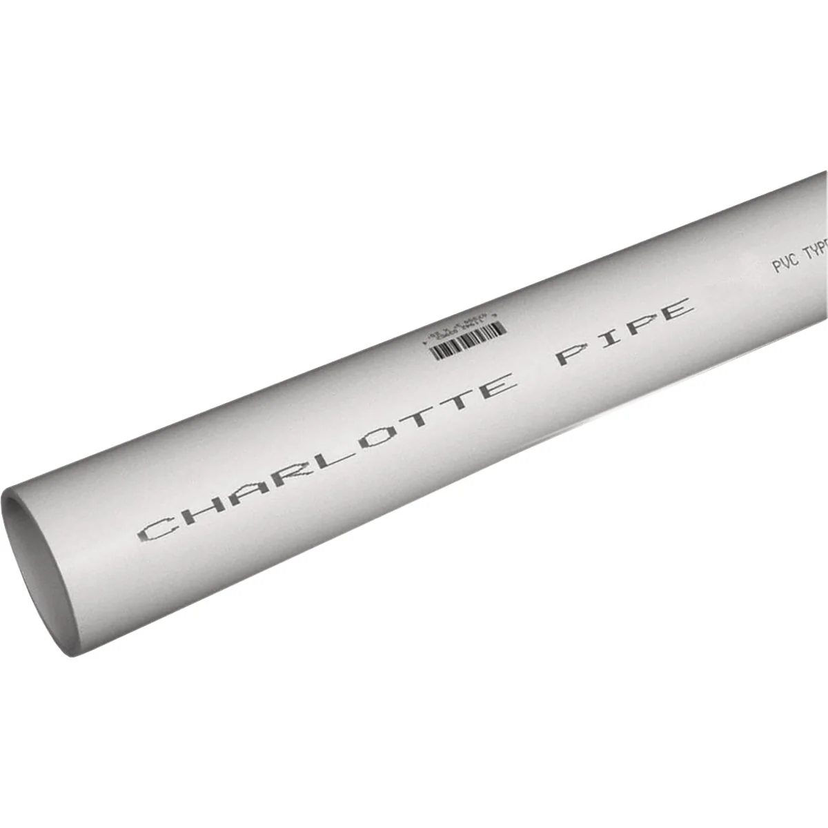Eco-Friendly Charlotte Pipe 1 In. x 2 Ft. Schedule 40 PVC Pressure Pipe Plain End Certified