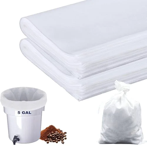 Comfortable 50 Pack Commercial Cold Brew Coffee Filters for 5 Gallon Buckets Official