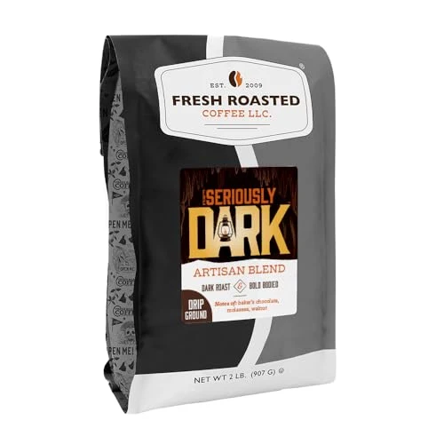Carefully Designed Seriously Dark Artisan Blend Drip Ground Coffee 32 Ounce Dependable