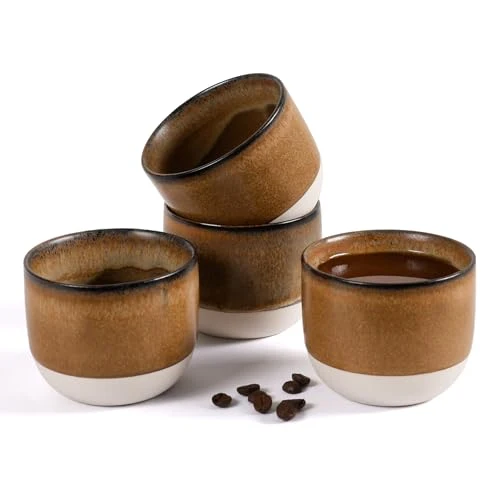 Outstanding Ceramic Espresso Cups Set of 4 4 Count First-Class
