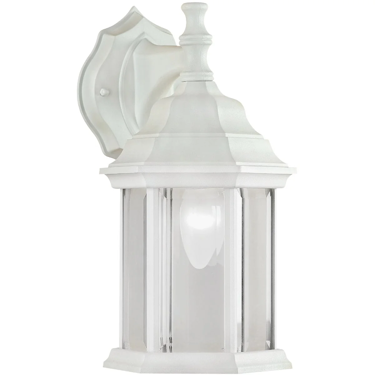 Exceptional Home Impressions White Incandescent Type A Outdoor Wall Light Fixture Specialty