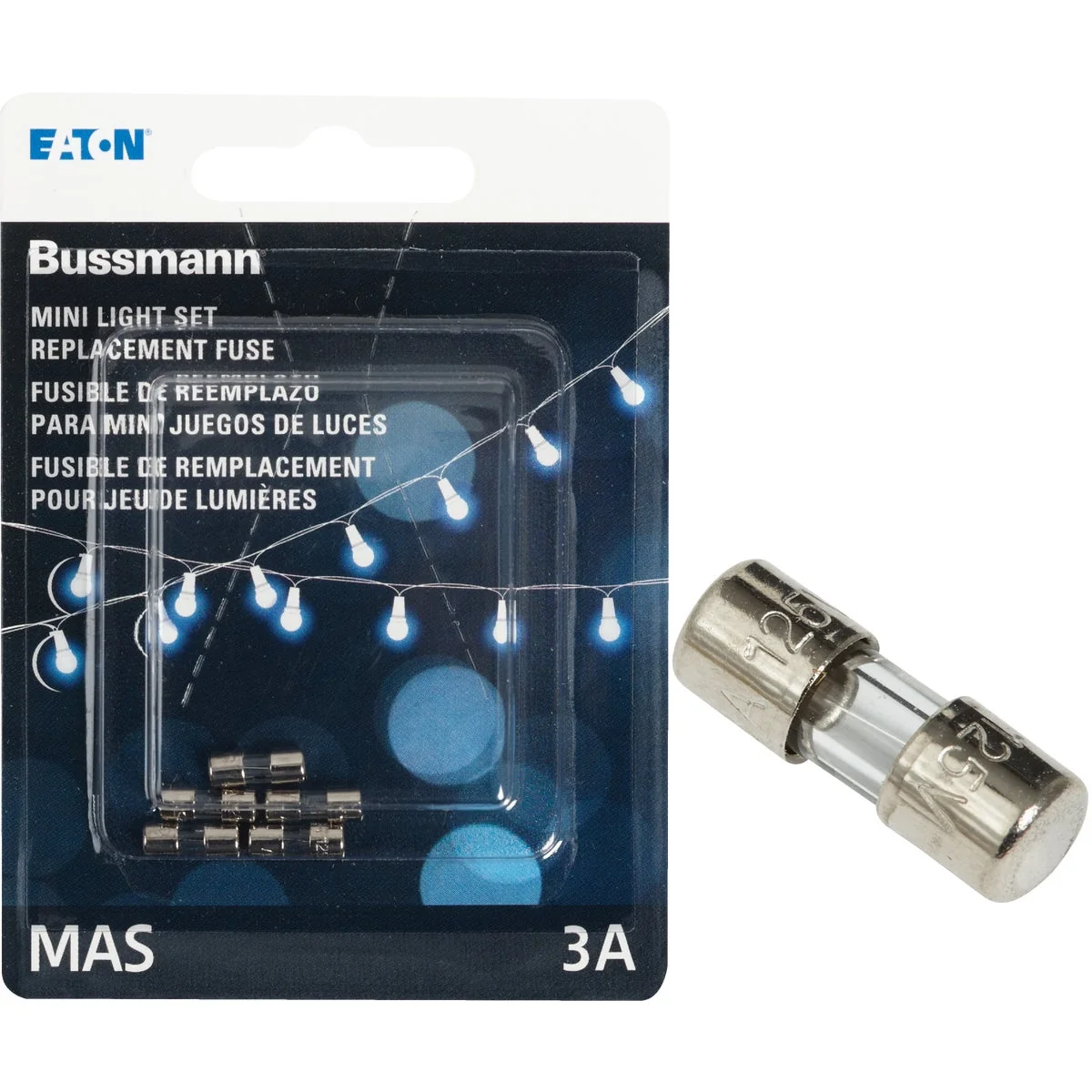 Luxury Bussmann Strand Saver 3A Glass Christmas Light Set Fuses Stylish