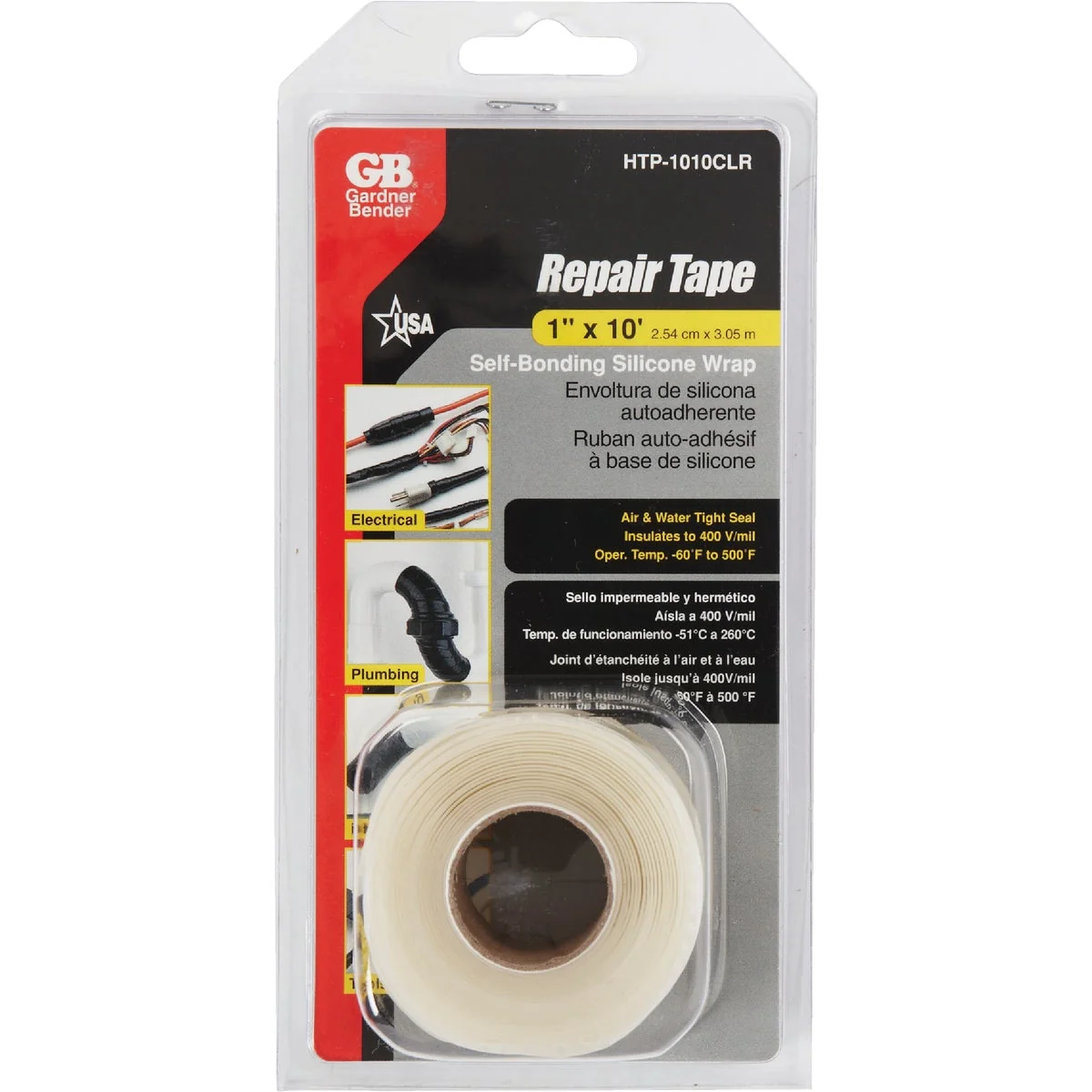 Top-Quality Gardner Bender Clear 1 In. x 10 Ft. Self-Sealing Tape Effective