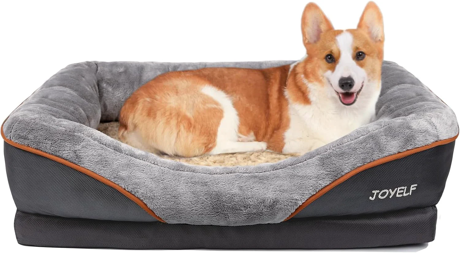 Expertly Made JOYELF Medium Memory Foam Dog Bed Orthopedic Dog Bed Sofa with Removable Washable Cover and Squeaker Toy as Gift Classic