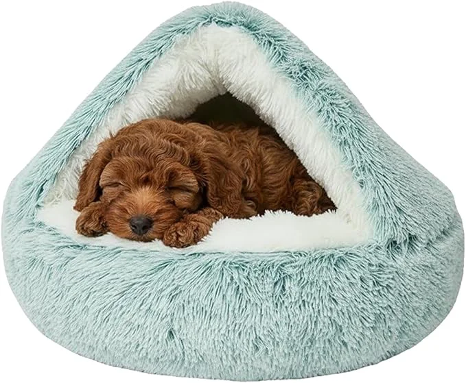 Exclusive Dog Bed Dog Bed with Cover Cave Dual Comfort Design Pet Bed for Small Medium Large Cats and Dogs Anxiety Relief Durable Chew-Proof Improves Sleep Behaviour Green 20in About ThisOverview Original Design