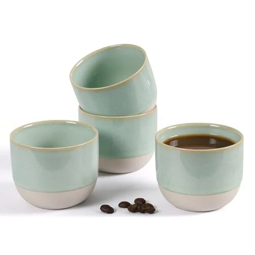 Fashionable Ceramic Espresso Cups Set of 4 Elite